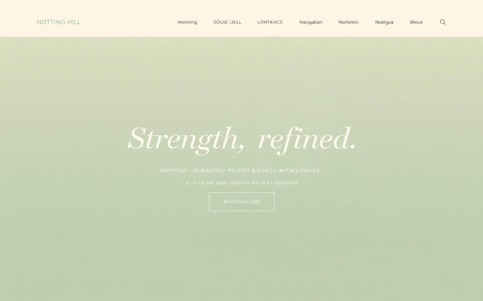 Notting Hill Pilates website built by KeepUp